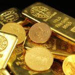 gold and silver round coins